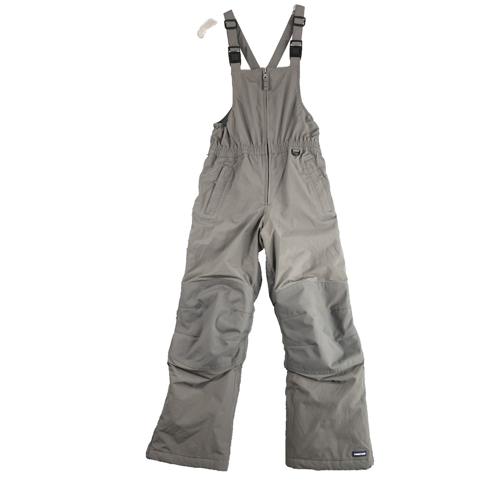 Lands End Ski Bibs Pant Kids 12H Waterproof Insulated Snowboard Grow-A-Longs